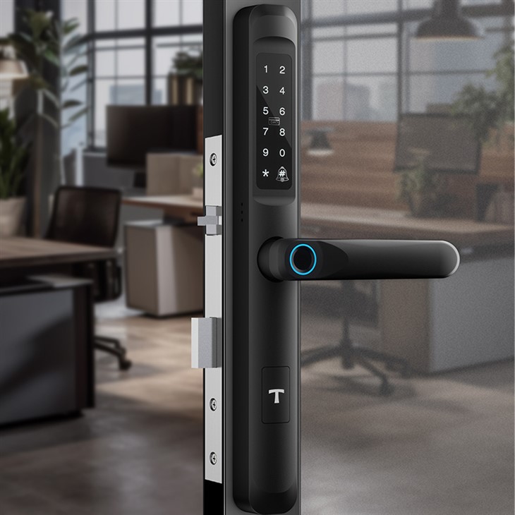 Digitalt lås för skjutdörr